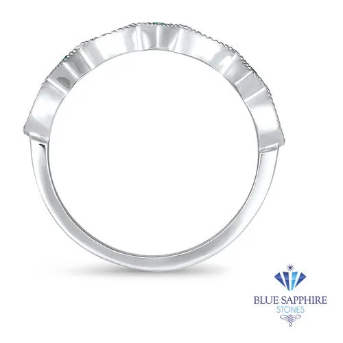 0.21ctw Emerald Alternating Marquise Ring in 14K White Gold