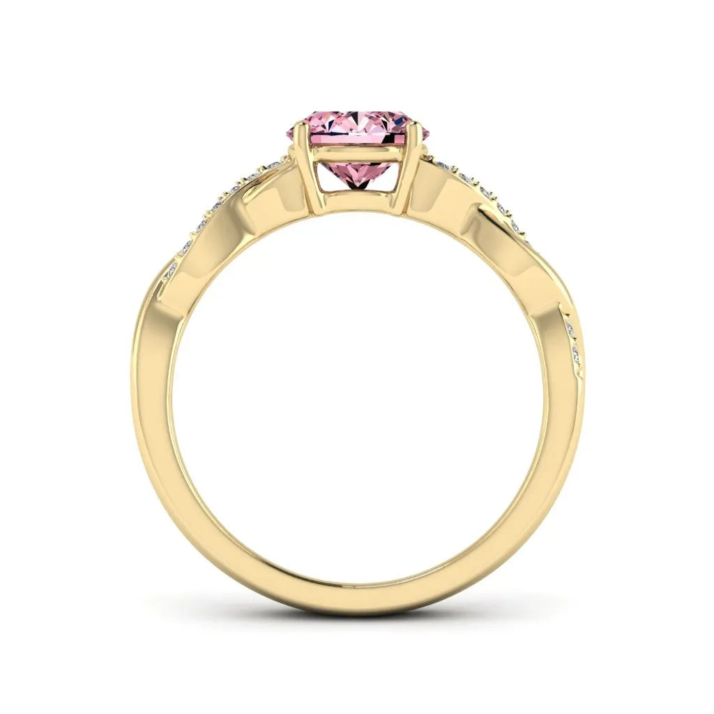 1.09 d.e.w cts Claudia Moissanite Ring