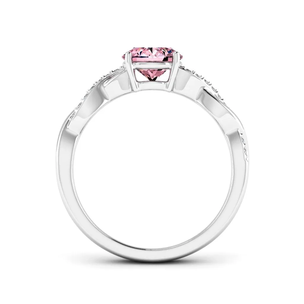 1.09 d.e.w cts Claudia Moissanite Ring
