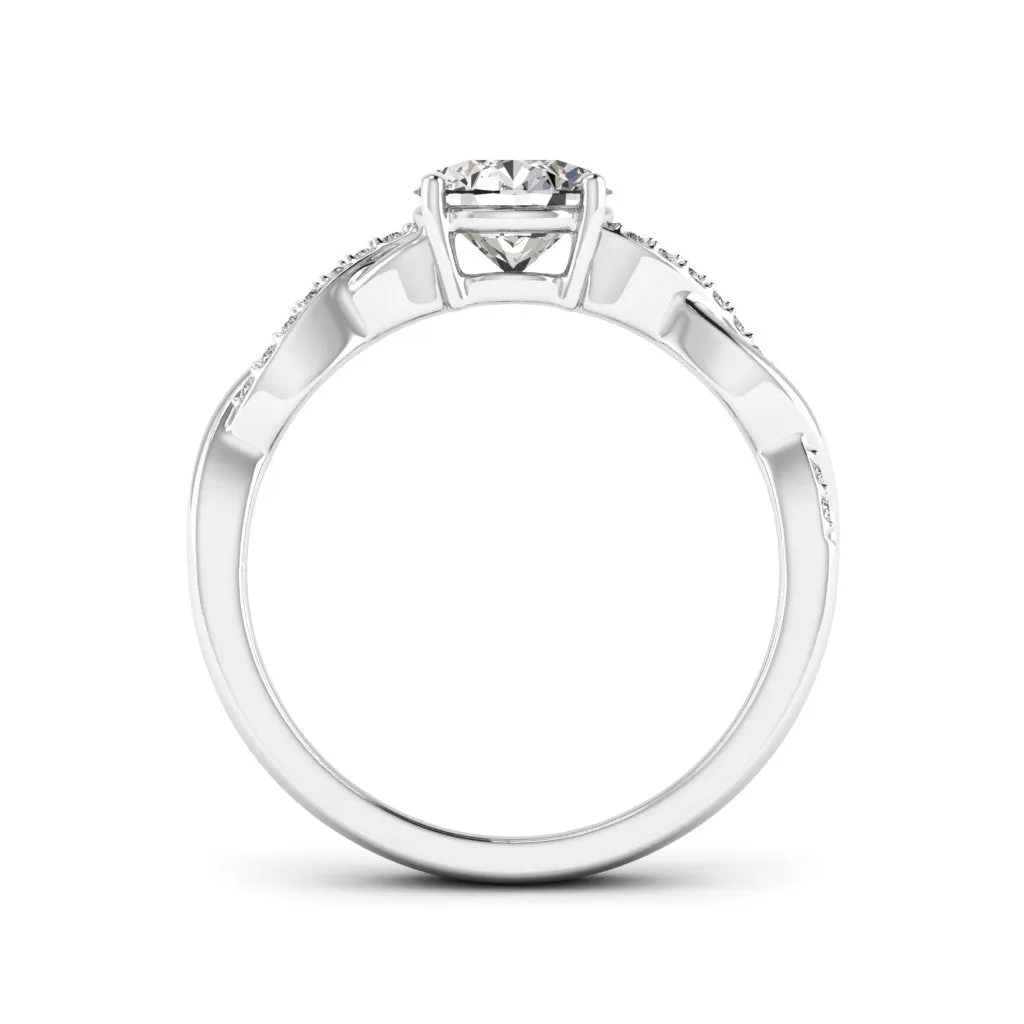 1.09 d.e.w cts Claudia Moissanite Ring