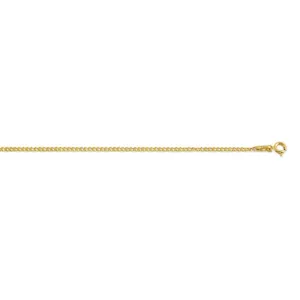 10K Yellow Gold (2.2mm) Hollow Miami Cuban Link Bracelet 7.5"