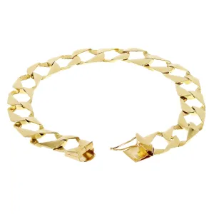 10k Yellow Gold Cuban Chain Link Bracelet 7" 11.5 mm 16.5 grams