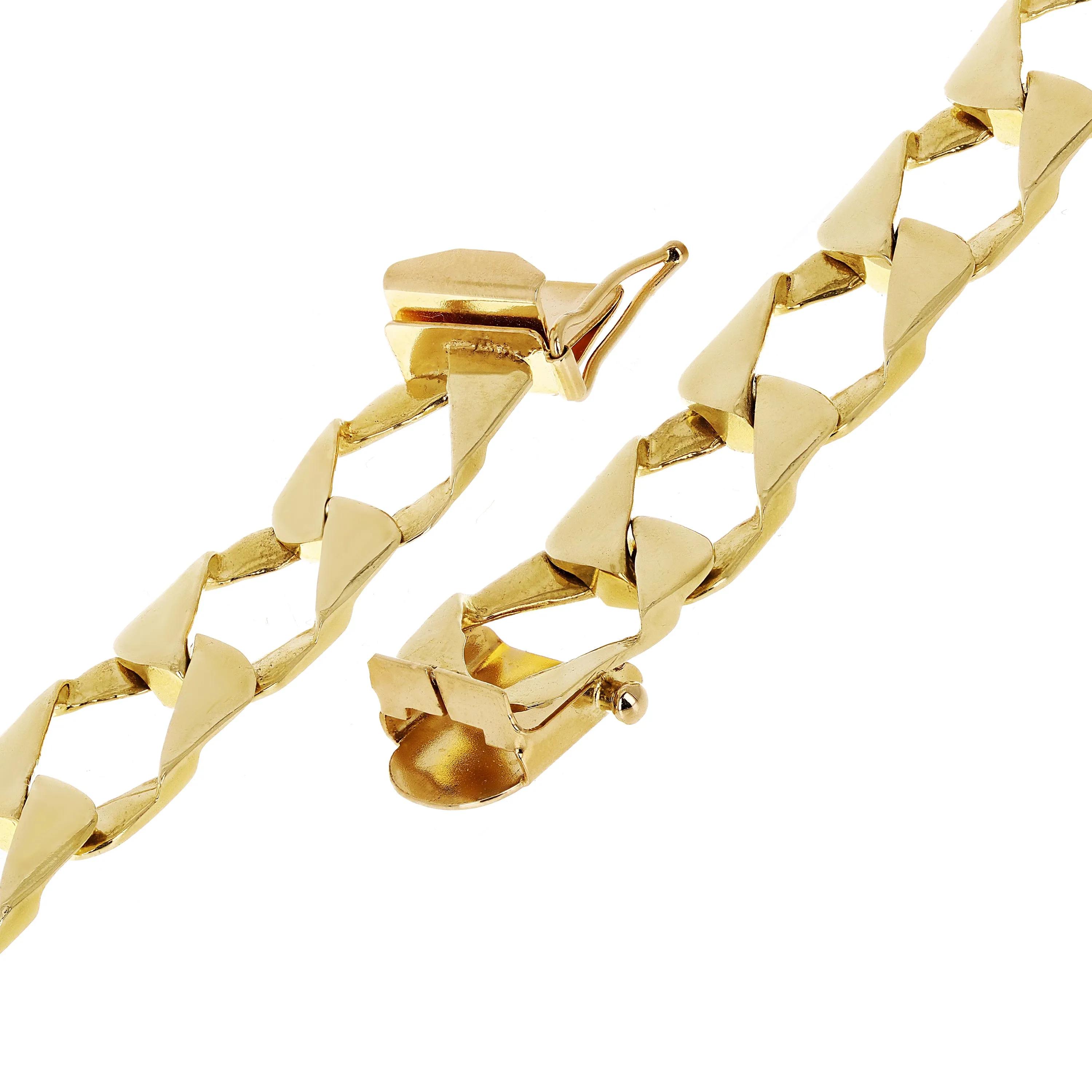 10k Yellow Gold Cuban Chain Link Bracelet 7" 11.5 mm 16.5 grams