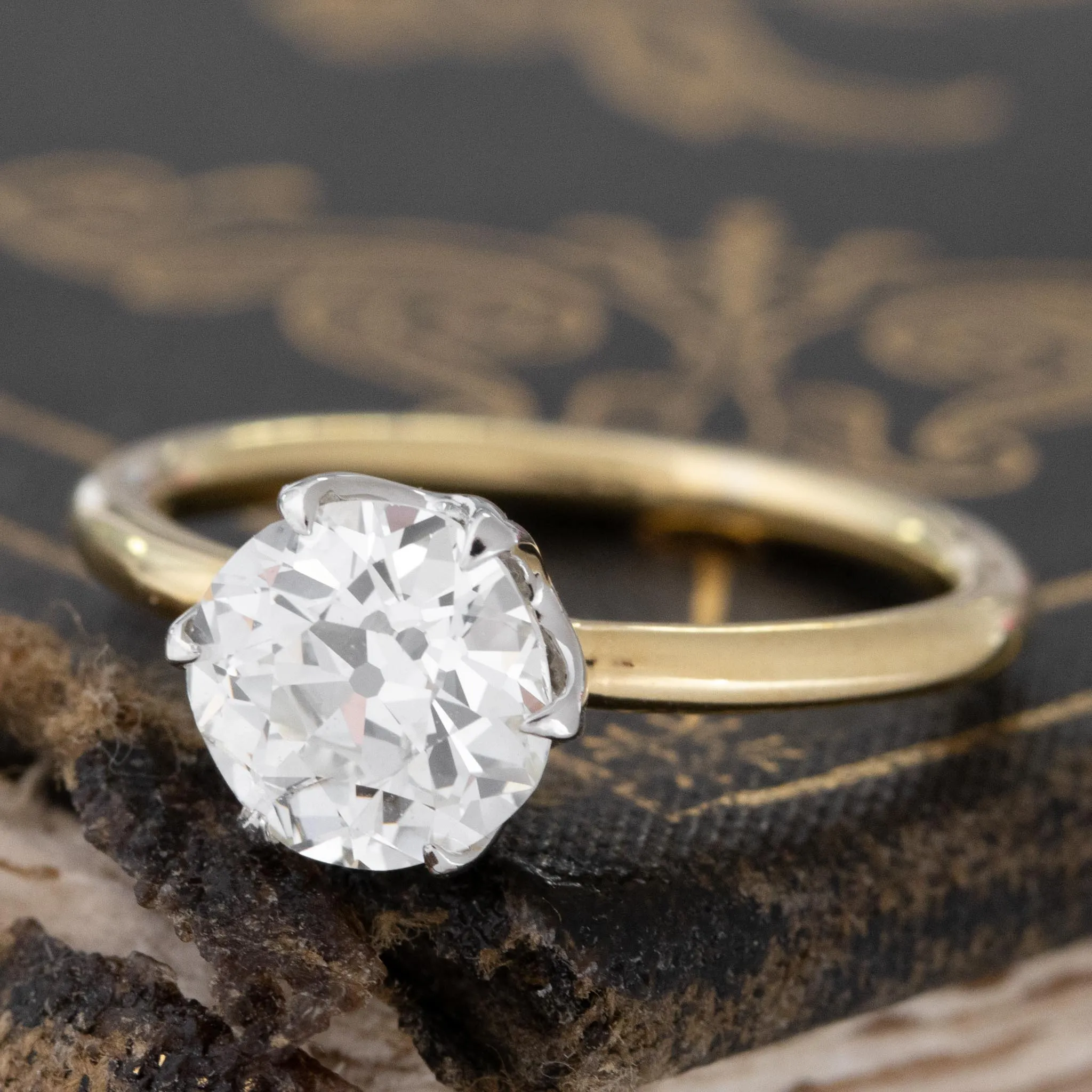 1.23ct Old European Cut Diamond Solitaire, GIA K SI2