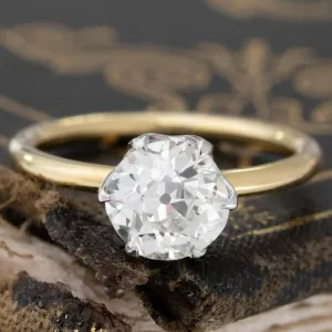 1.23ct Old European Cut Diamond Solitaire, GIA K SI2