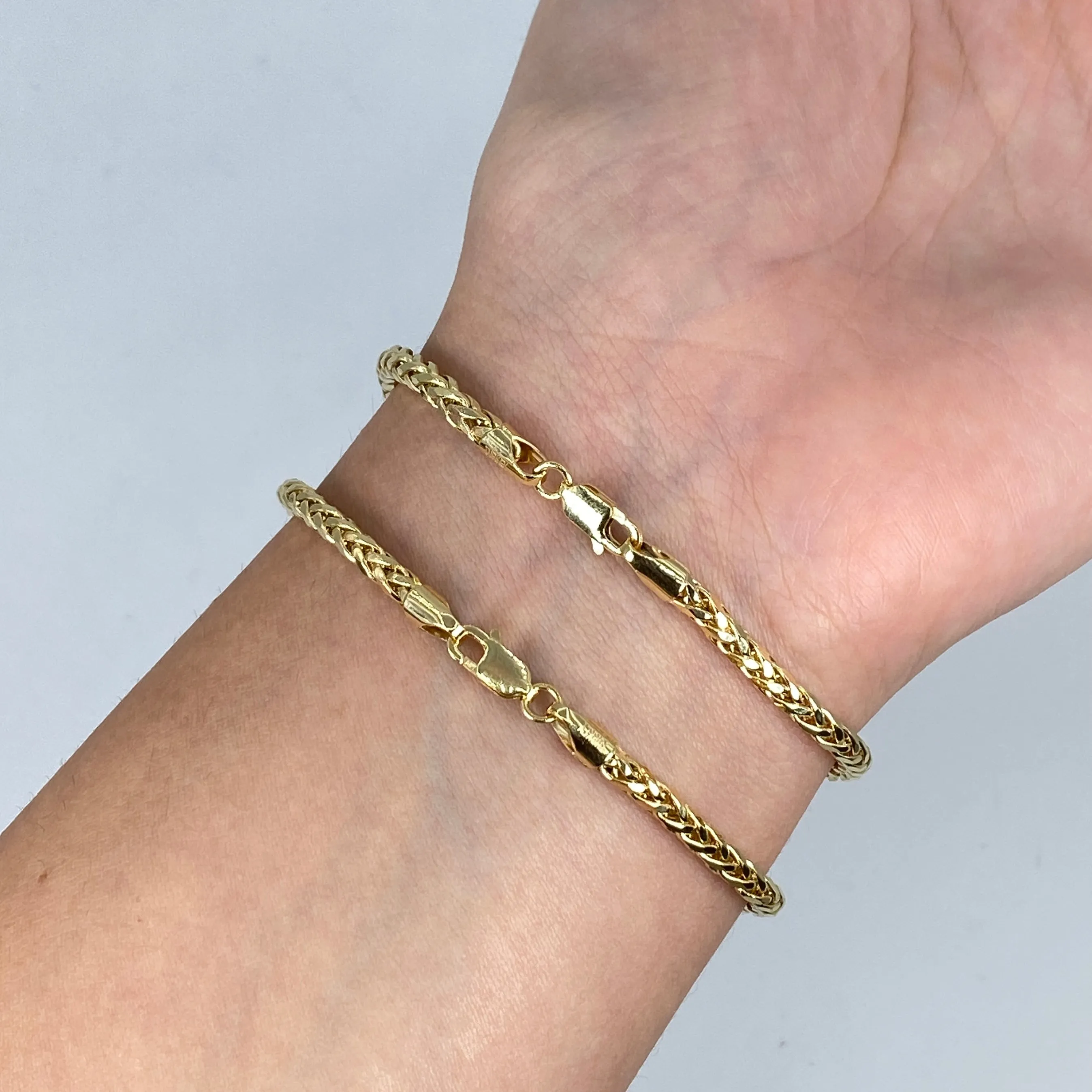 14K Box Cuban Link Bracelet