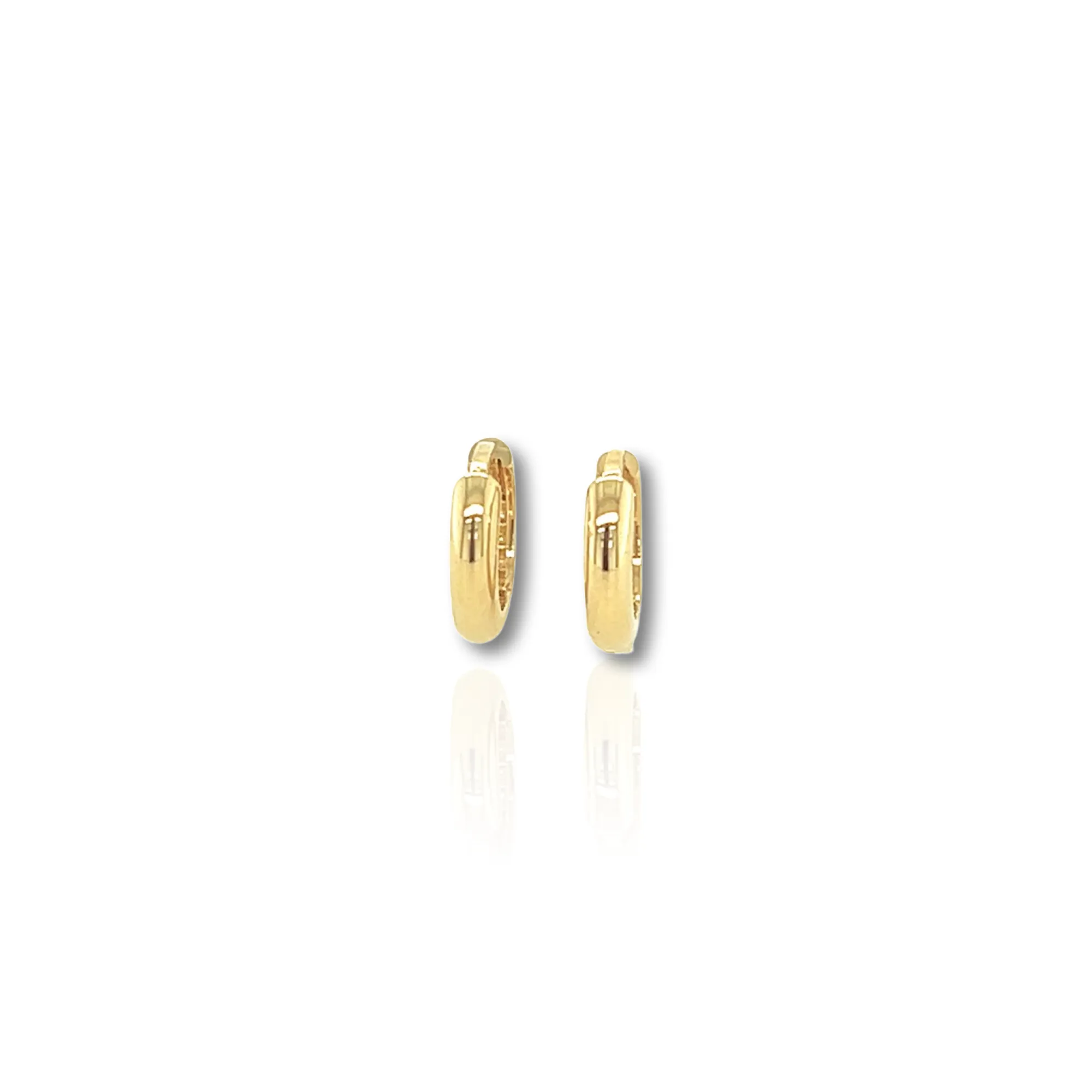 14K Gold Baby Huggie Earrings