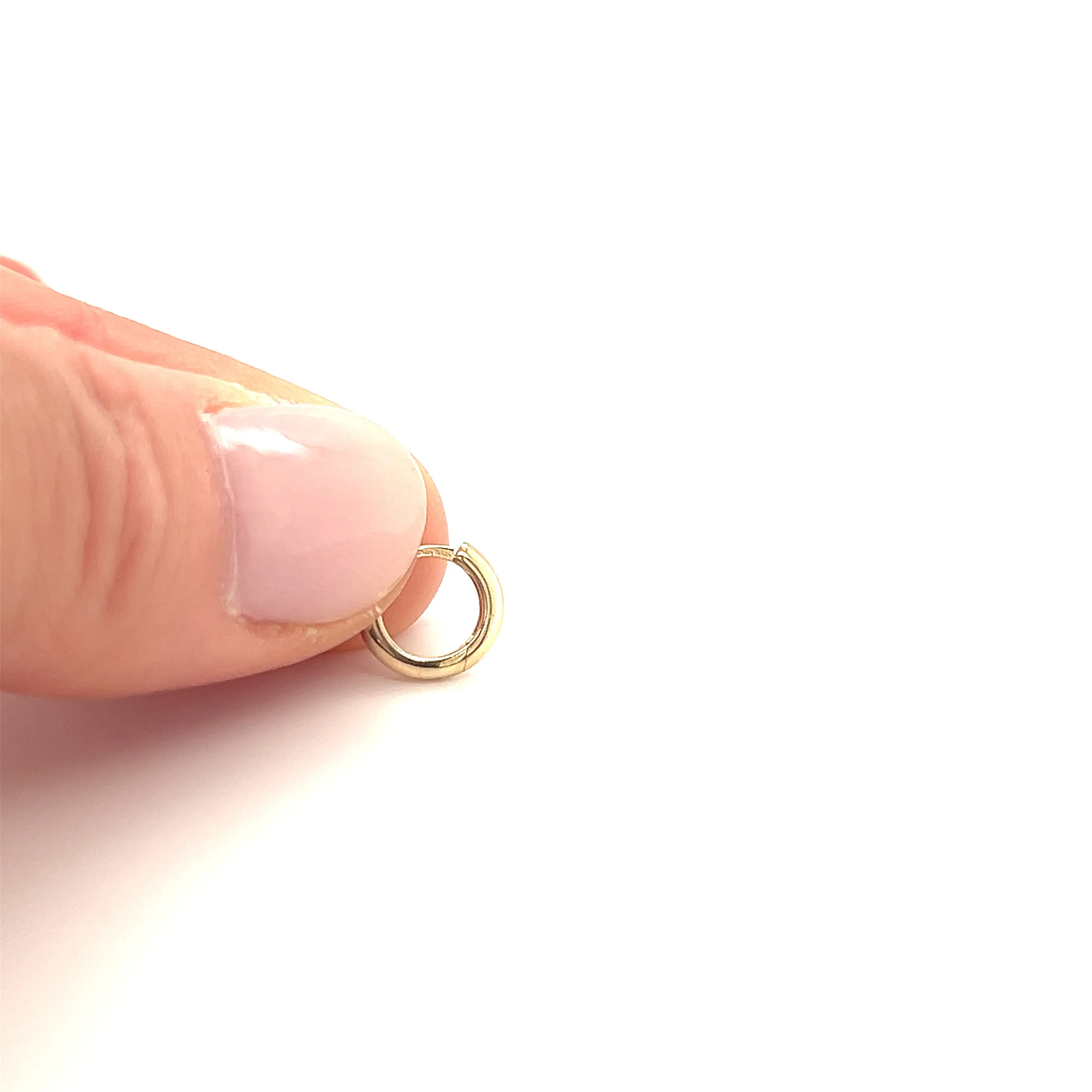 14K Gold Baby Huggie Earrings
