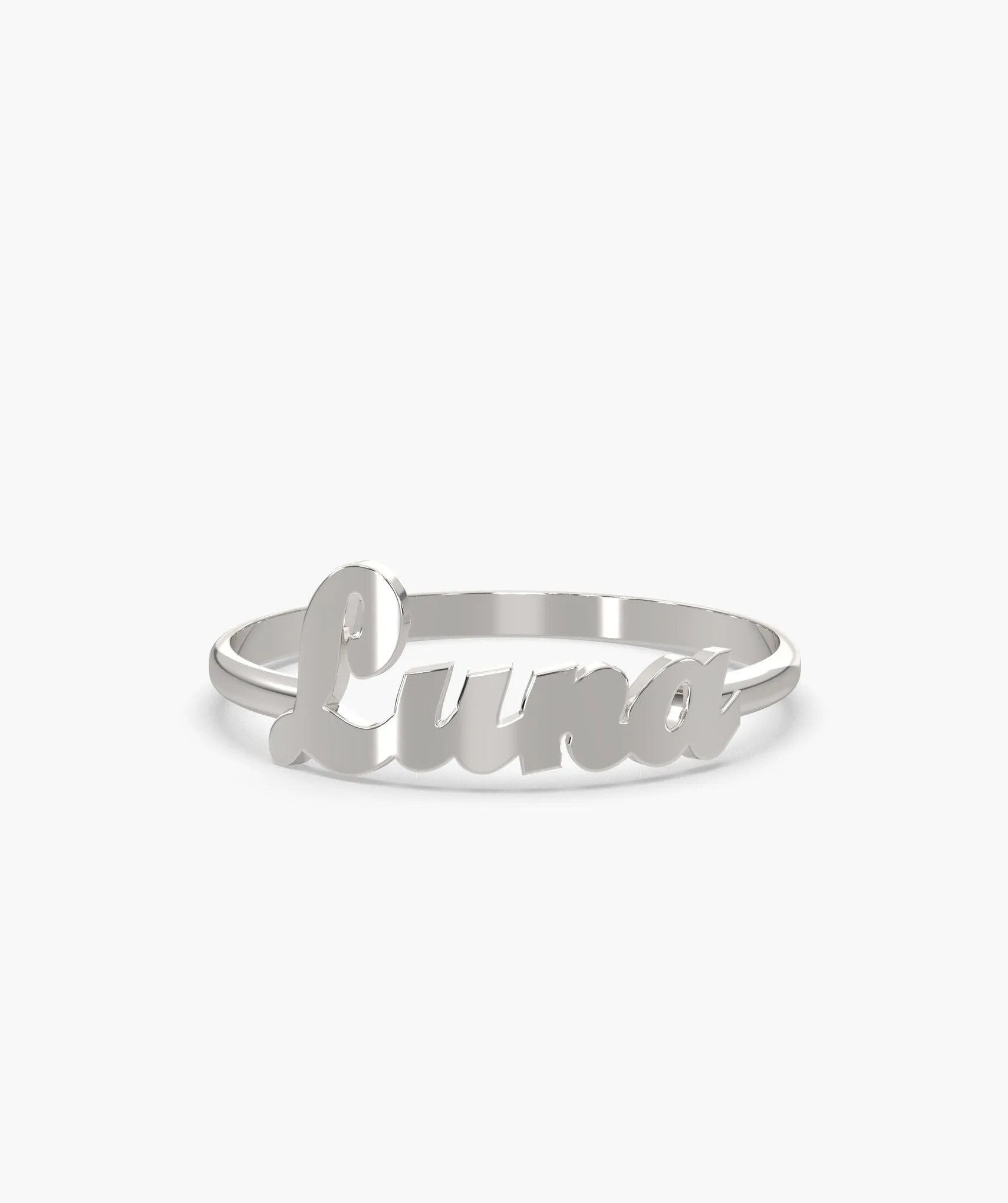 14K Gold Personalized Name Ring