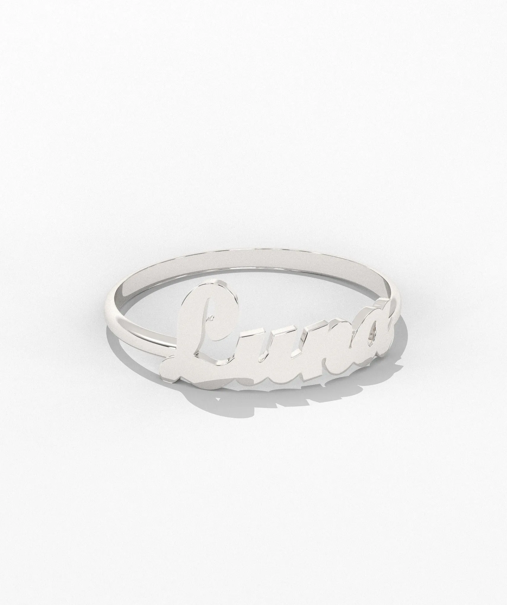 14K Gold Personalized Name Ring