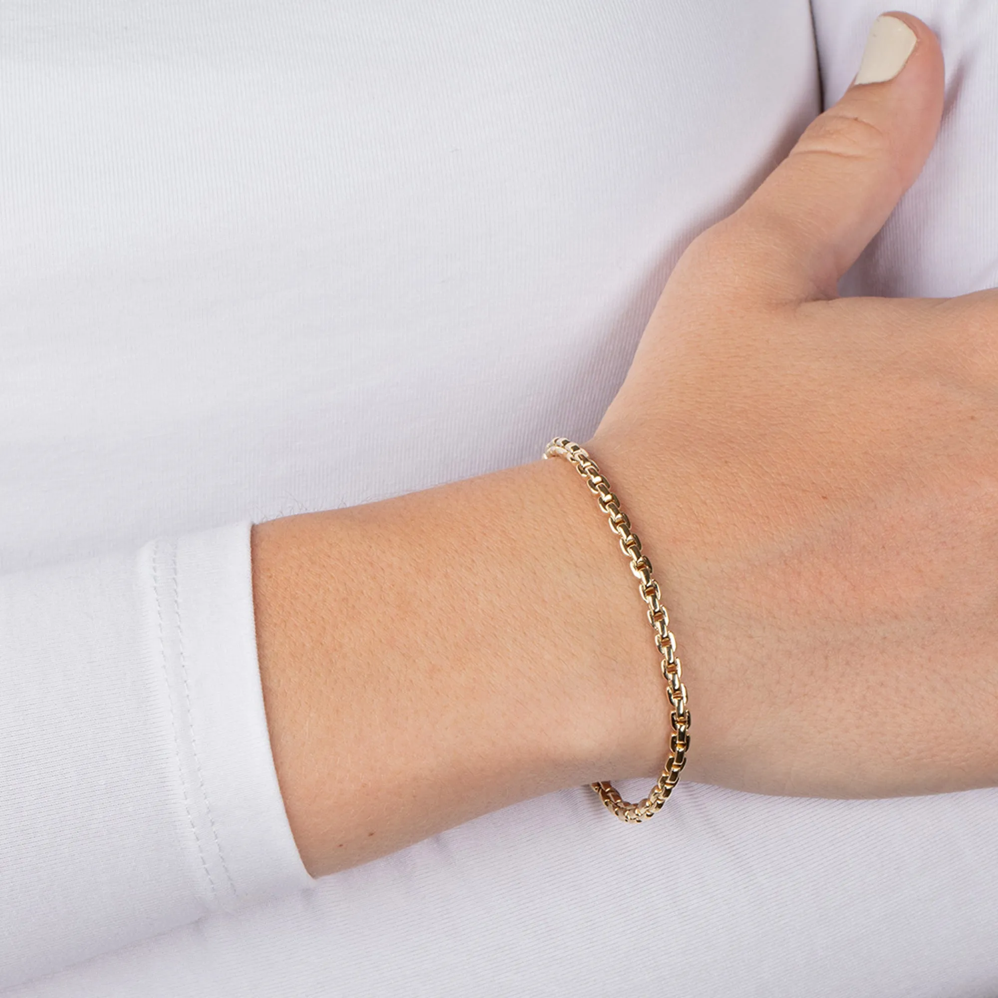 14K Gold Venetian Classic Chain Link Bracelet