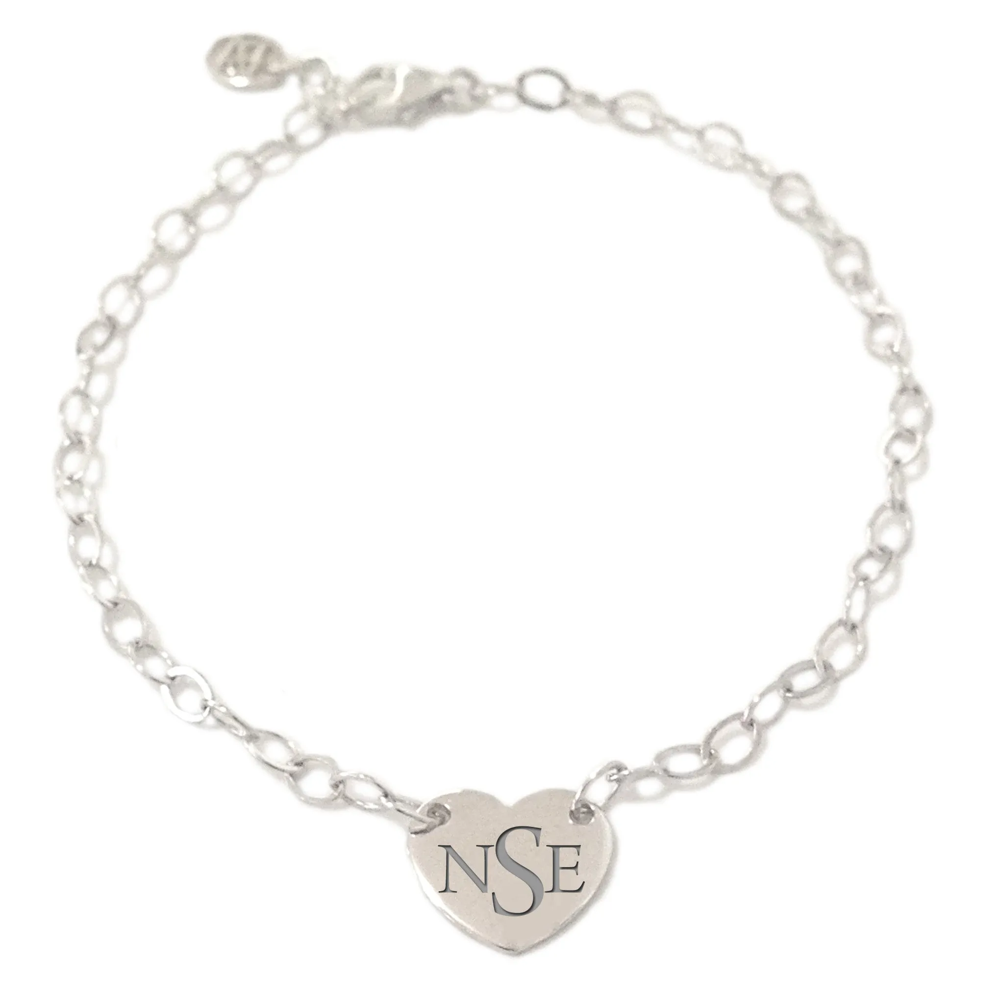 14K Gold XL Sweetheart Monogram Engraved Triple Initial ID Bracelet