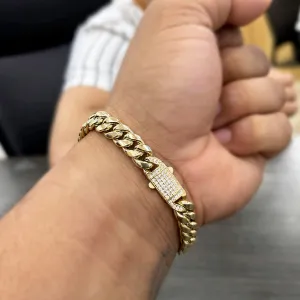 14K Hollow Cuban Bracelet (9.5MM) JTJ™
