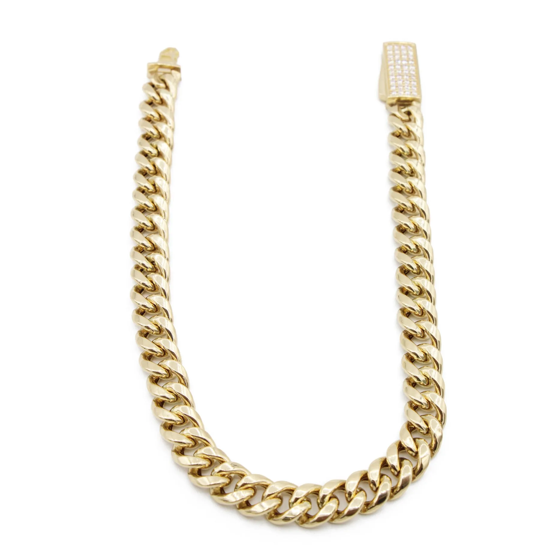 14K Hollow Cuban Bracelet (9.5MM) JTJ™