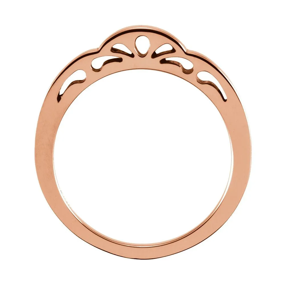 14k Rose Gold Stackable Ring, Size 7
