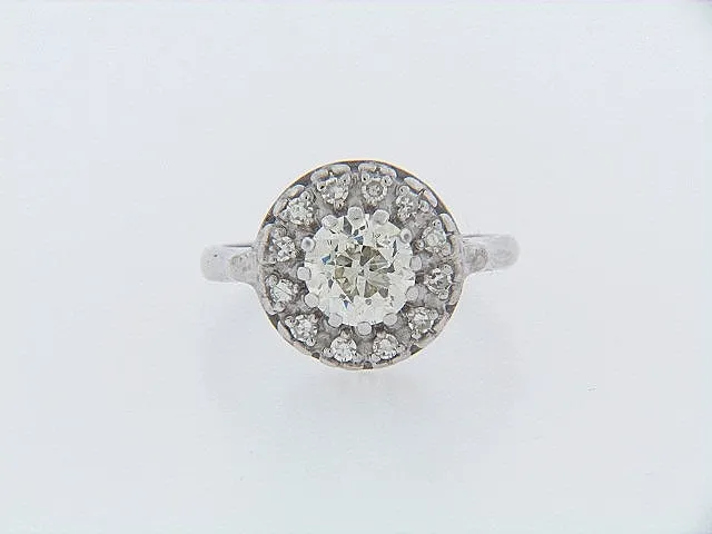 14K-WG DIAMOND SOLITAIRE RING