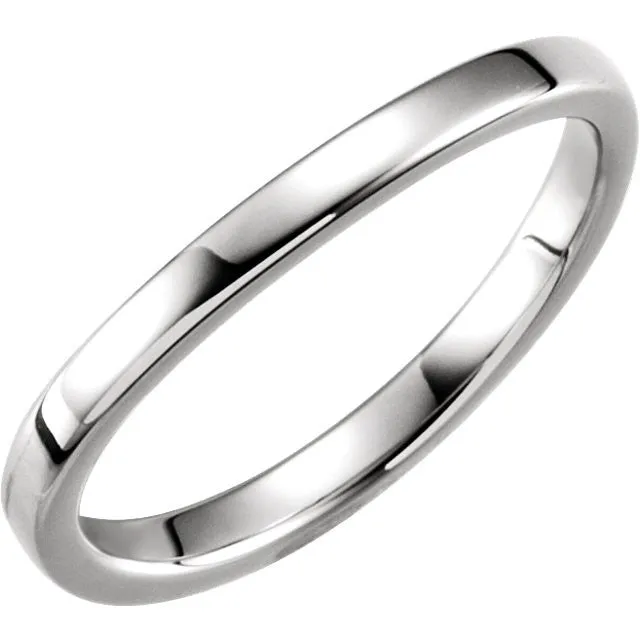 14k Yellow Gold 1.65mm Ladies Stackable Band Size 5