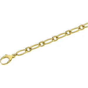 14k Yellow Gold Oval Link Bracelet