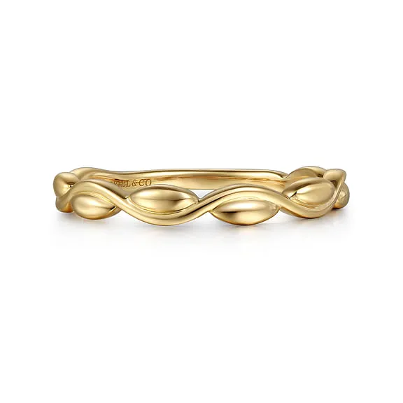 14ky Stackable Ladies Ring