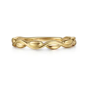 14ky Stackable Ladies Ring