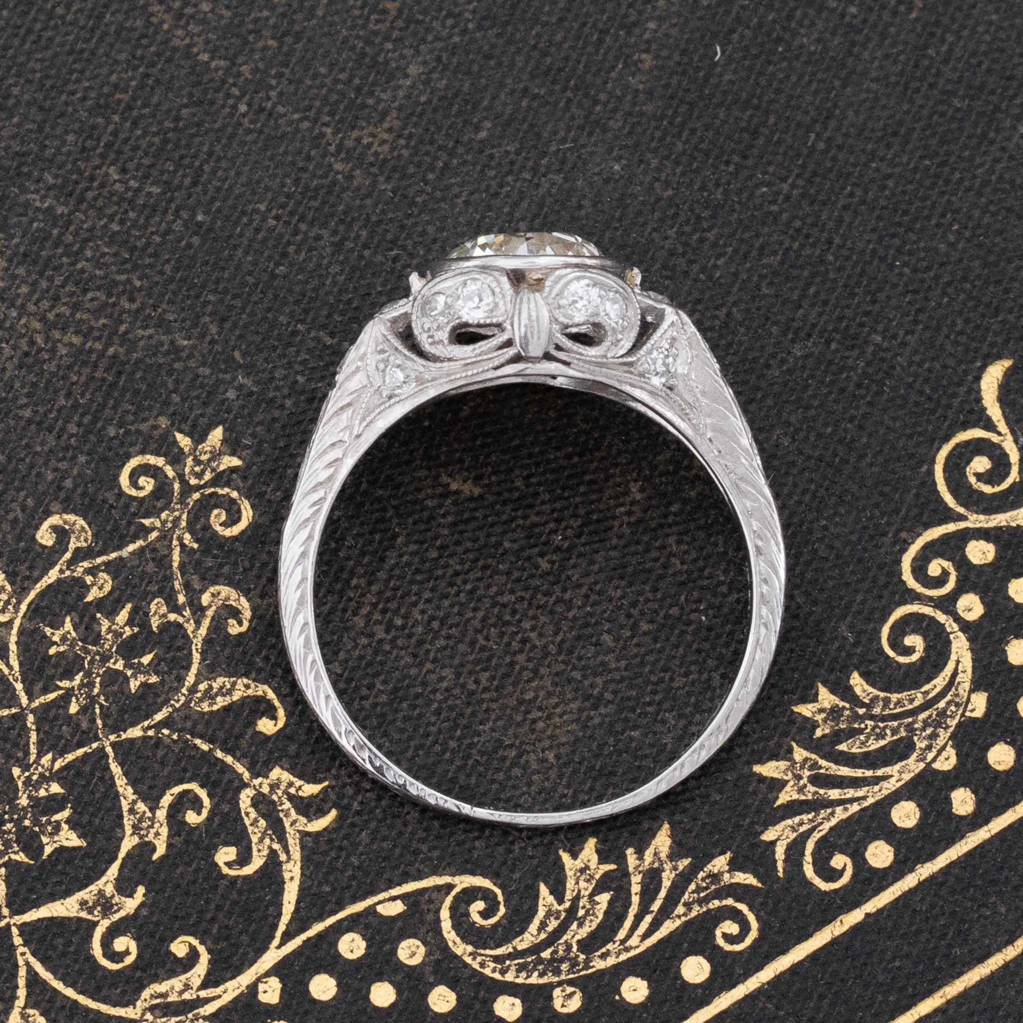 1.79ctw Edwardian Old European Cut Diamond Solitaire