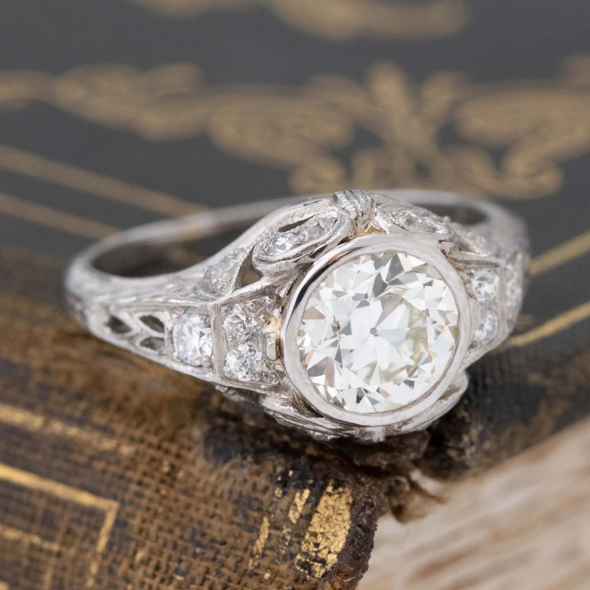 1.79ctw Edwardian Old European Cut Diamond Solitaire