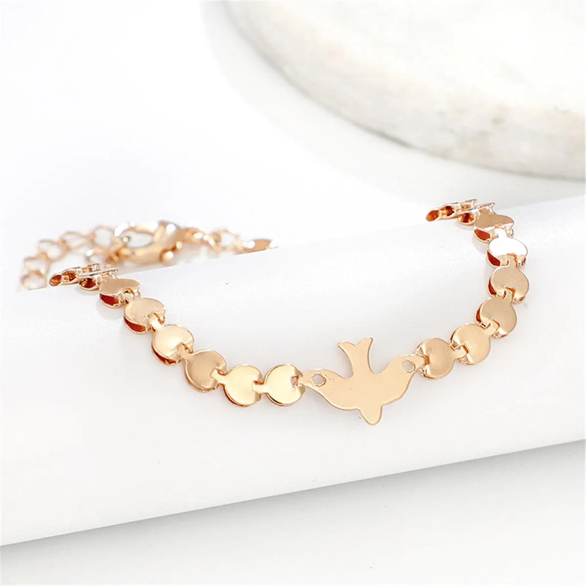 18K Gold-Plated Bird Bracelet