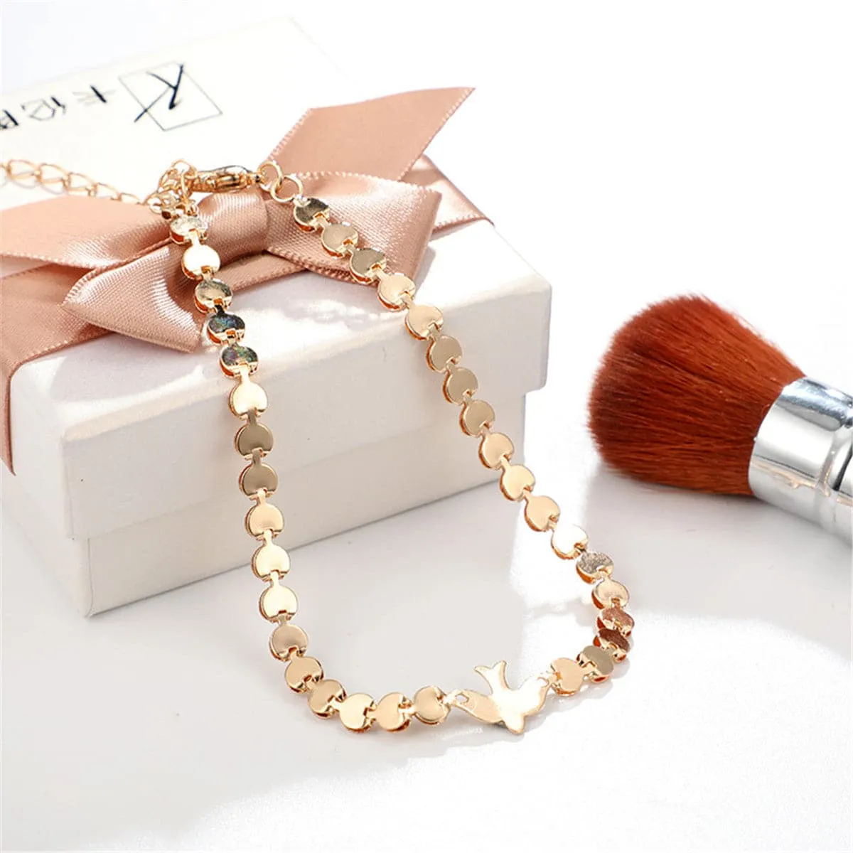 18K Gold-Plated Bird Bracelet