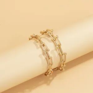 18K Gold-Plated Vachette Bracelet Set