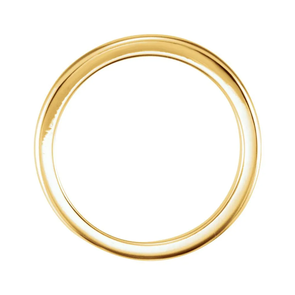 18k Yellow Gold Solstice Solitaire® 1.5-2.0 CT Tapered Bombé Band, Size 6