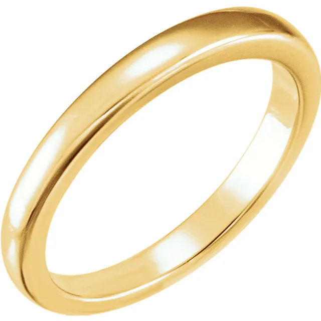 18k Yellow Gold Solstice Solitaire® 1.5-2.0 CT Tapered Bombé Band, Size 6