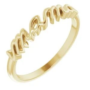 18K Yellow Mama Ring
