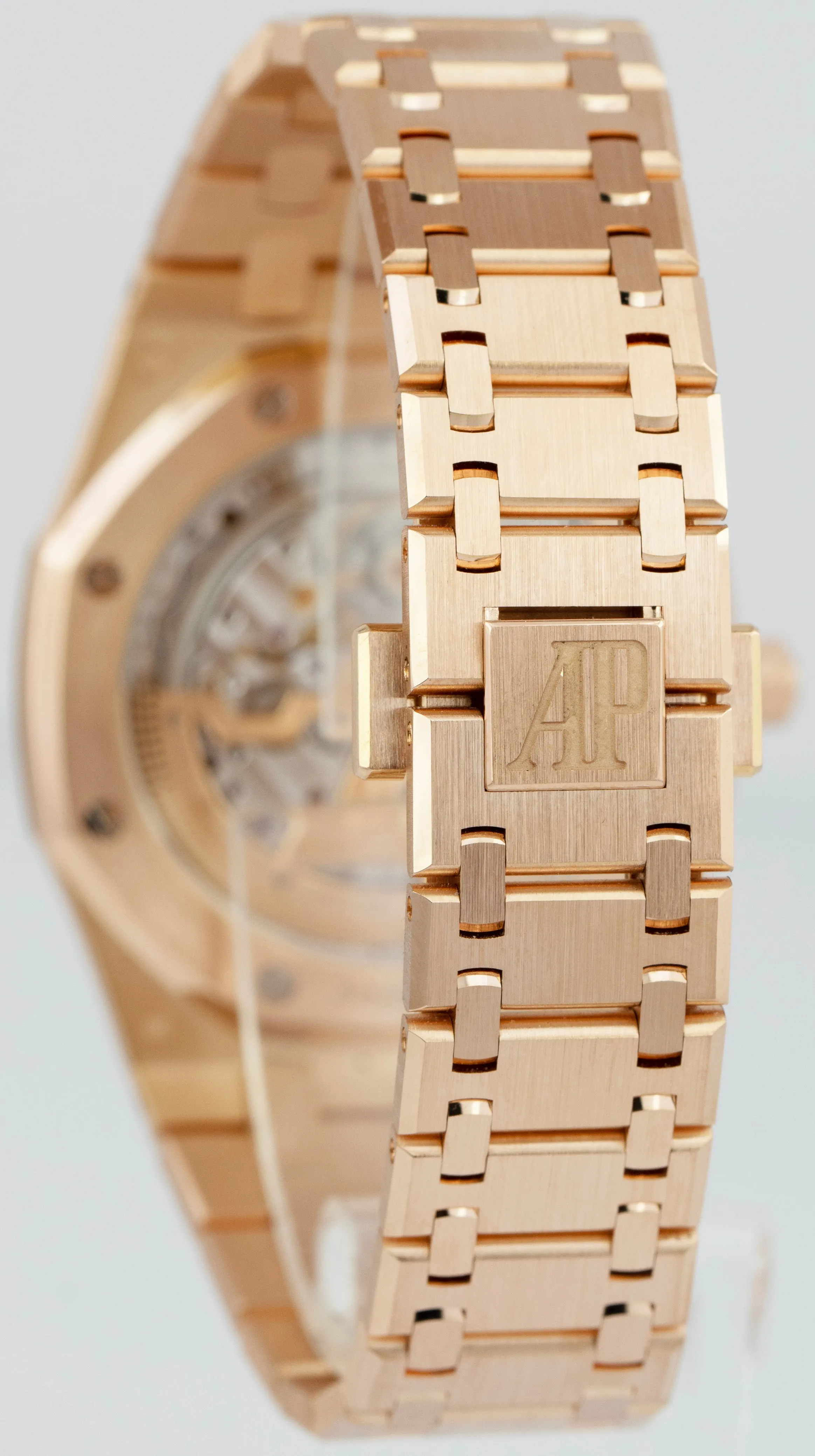 2014 Audemars Piguet Royal Oak Blue 39mm 18K Rose Gold 15202OR.00.1240OR.01 B P