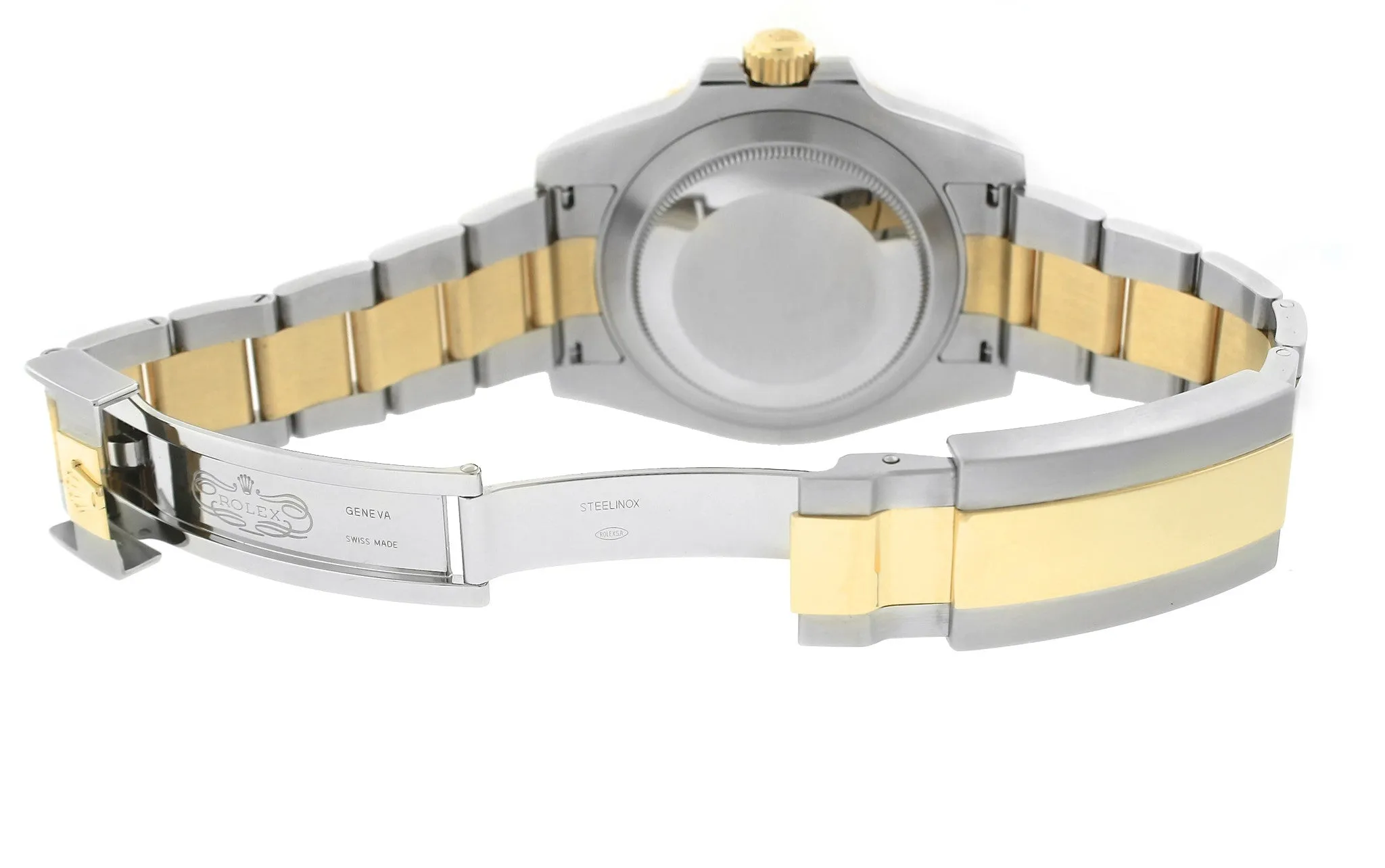 2016 Sunburst Rolex Submariner Ceramic 116613 LB Two-Tone Gold Blue Dive Watch