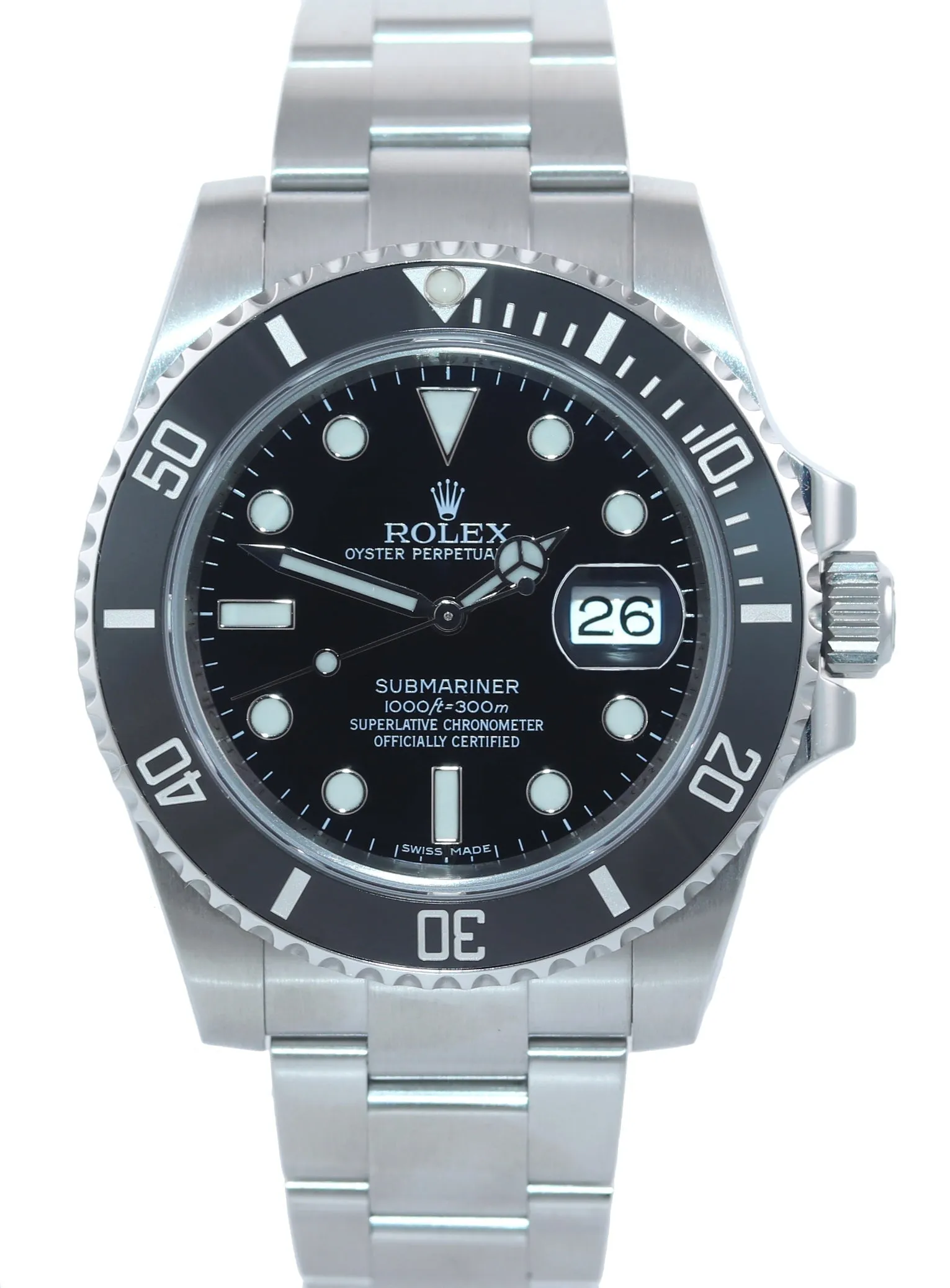 2017-2018 Rolex Submariner Date 116610 Steel Black Ceramic Bezel 40mm Watch Box