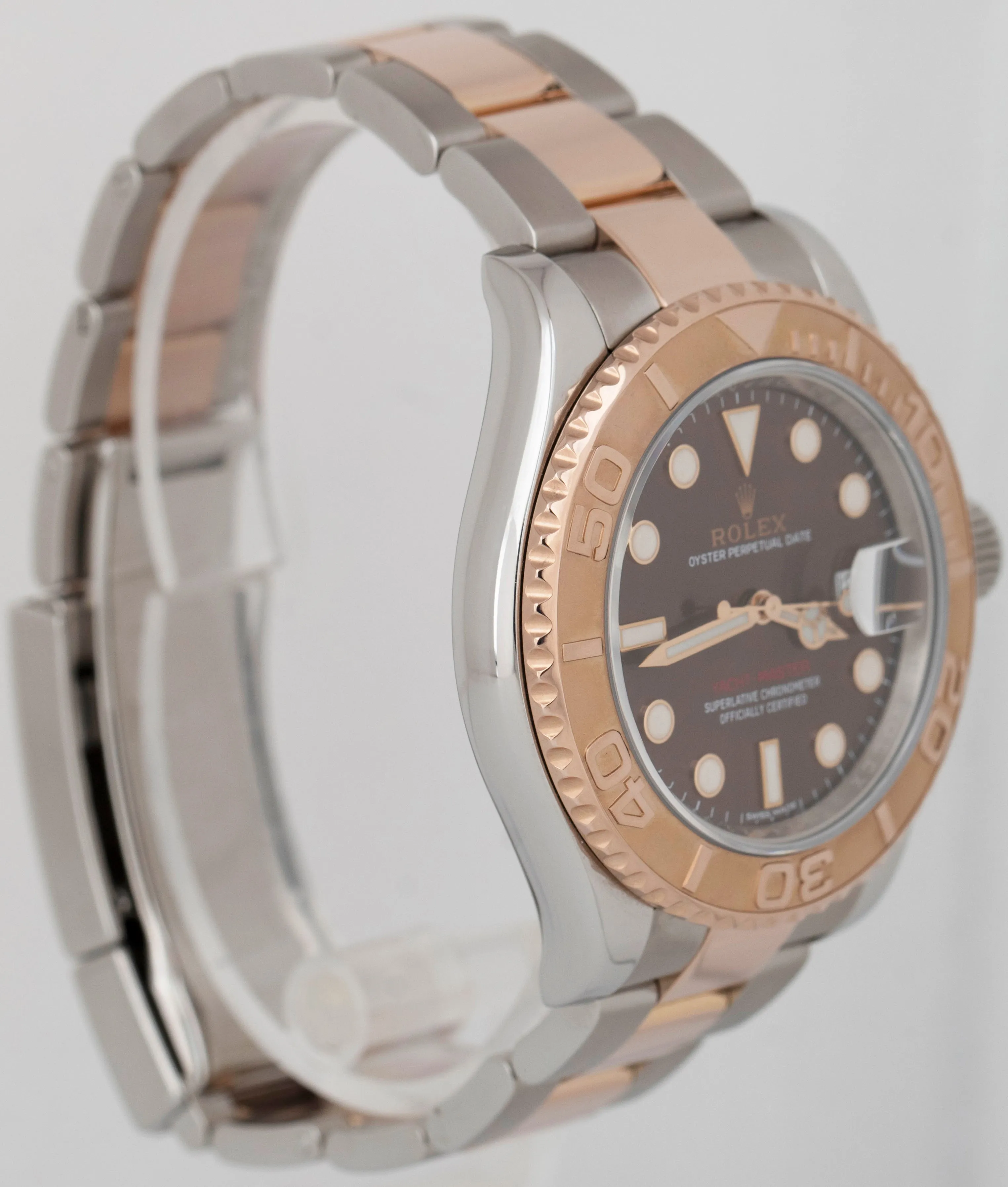 2017 PAPERS Rolex Yacht-Master CHOCOLATE 40mm 18K Rose Gold Steel YM1 116621 BOX