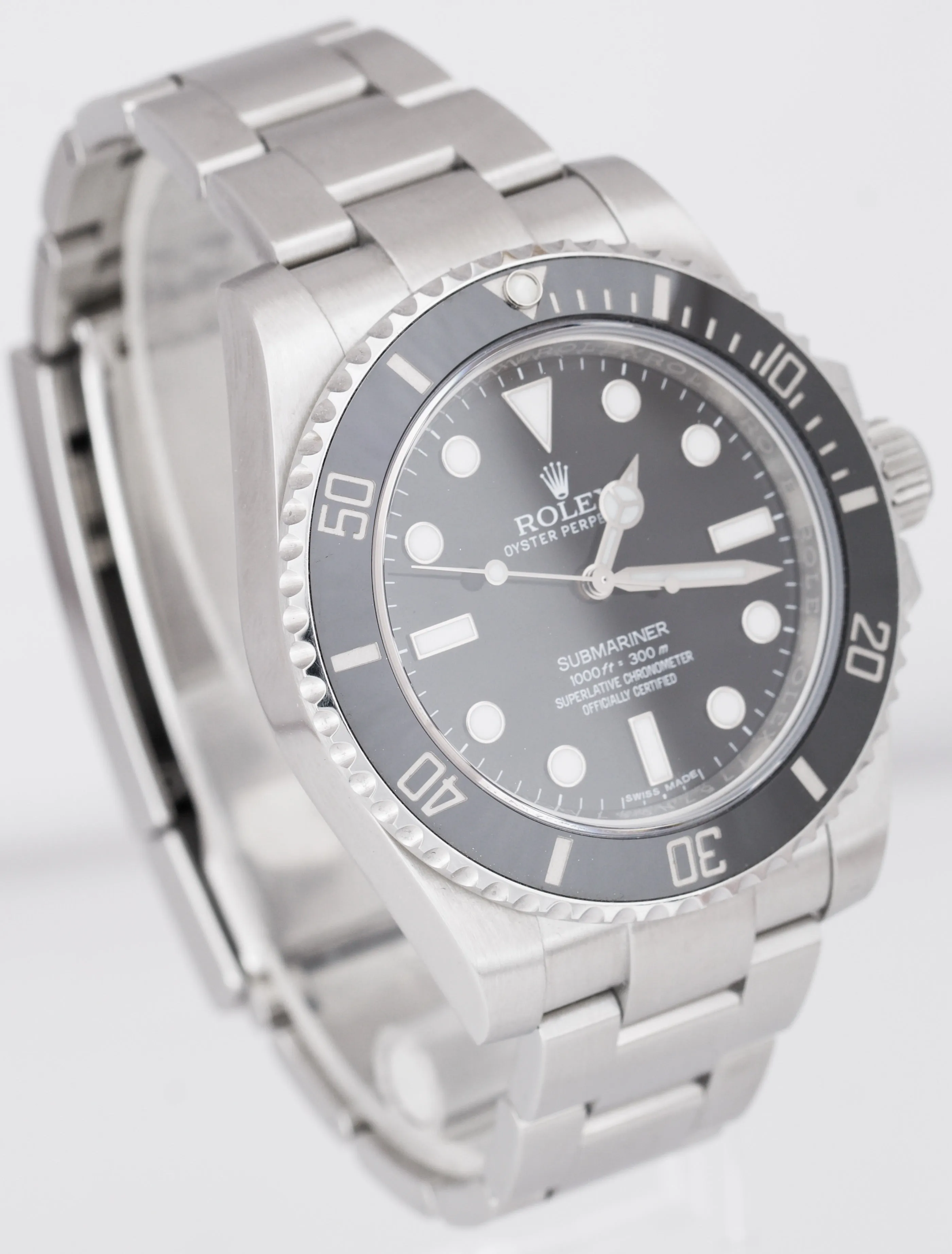 2017 UNPOLISHED Rolex Submariner No-Date Stainless Steel 40mm Watch 114060 B P