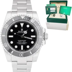 2017 UNPOLISHED Rolex Submariner No-Date Stainless Steel 40mm Watch 114060 B P