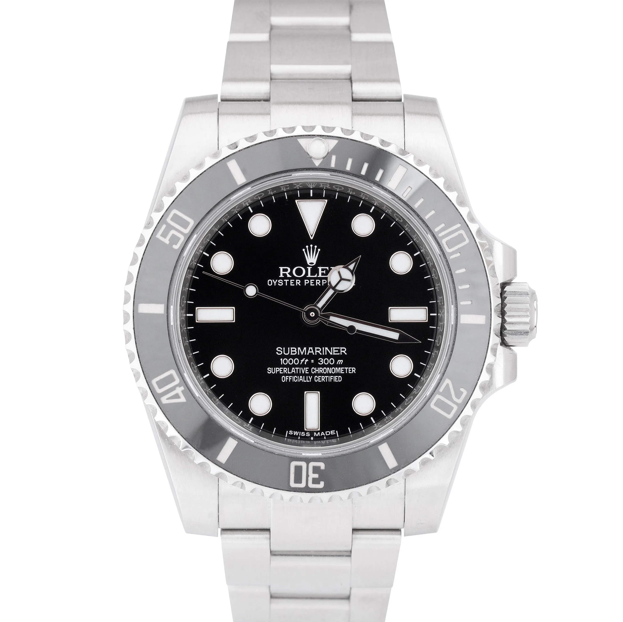 2017 UNPOLISHED Rolex Submariner No-Date Stainless Steel 40mm Watch 114060 B P