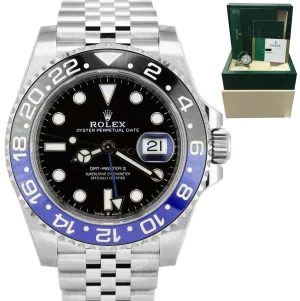 2020 MINT Rolex GMT-Master II Batman Black Blue SS Ceramic 40mm 126710 BLNR B P