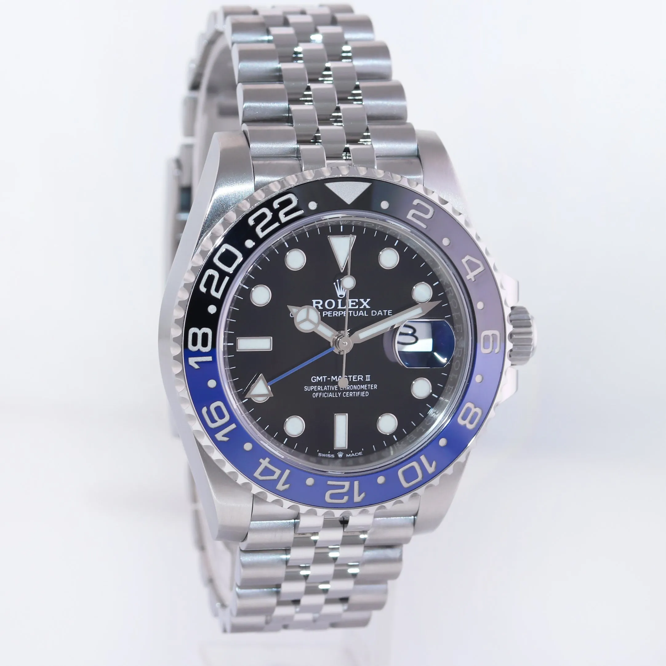 2020 NEW Papers Rolex GMT Master Batman Blue Jubilee Ceramic 126710 Watch Box