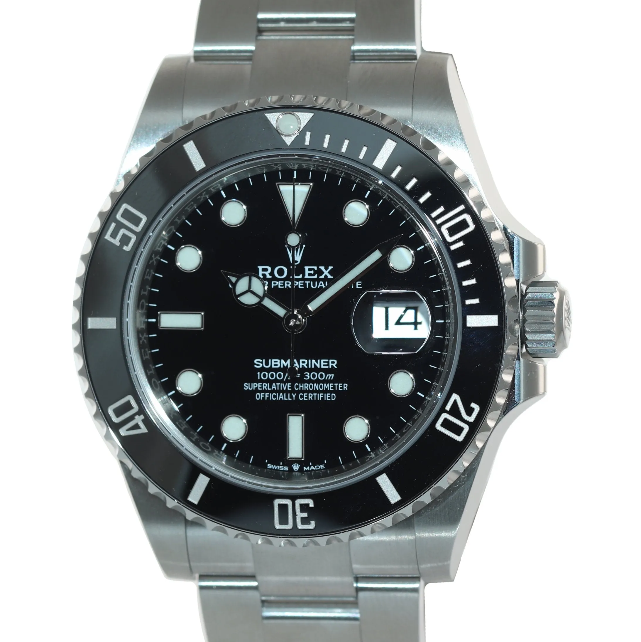 2020 PAPERS NEW Rolex Submariner 41mm Black Ceramic 126610LN Watch Box