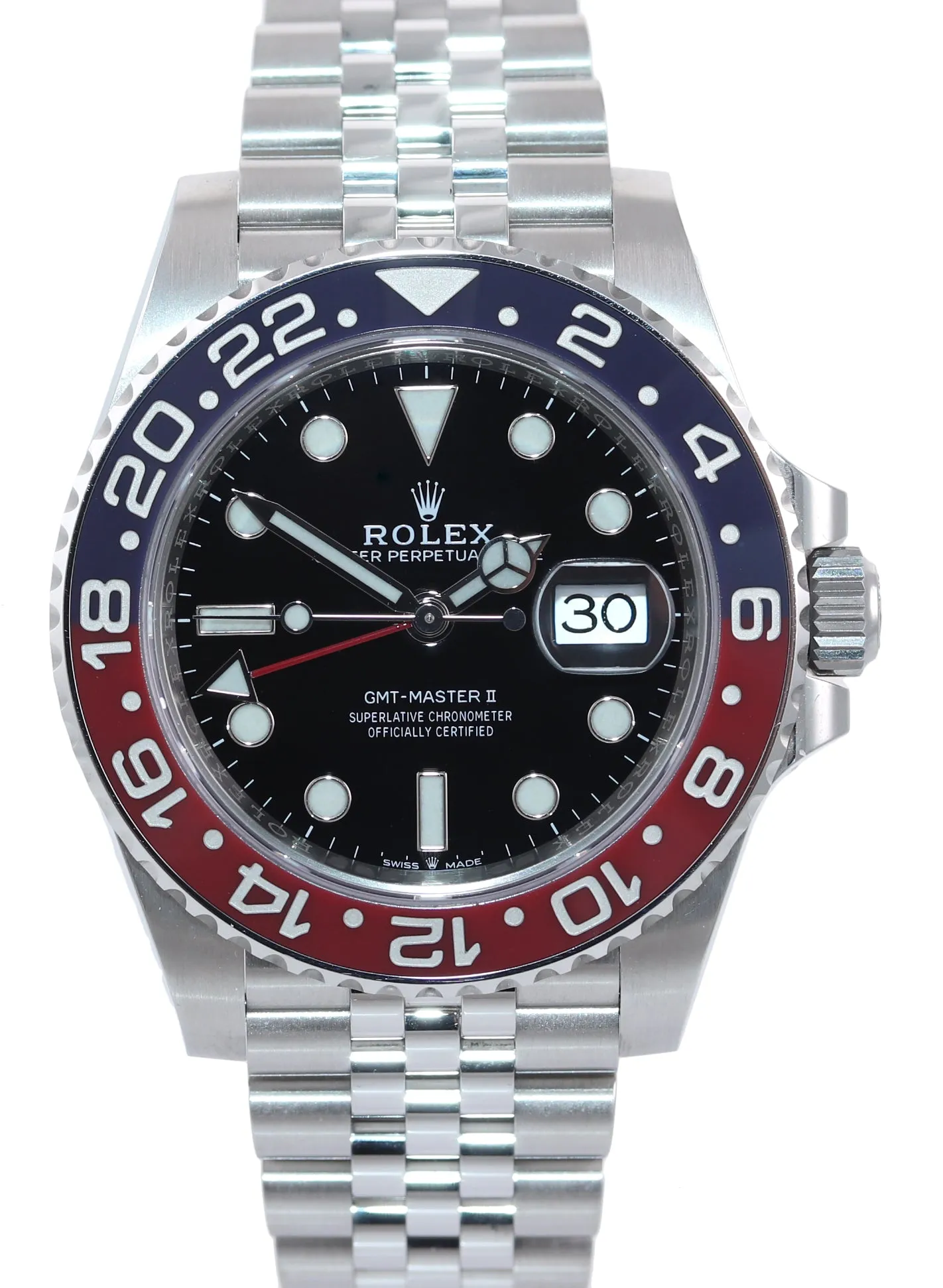 2020 PAPERS Rolex GMT Master PEPSI Red Blue Jubilee Ceramic 126710 Watch Box