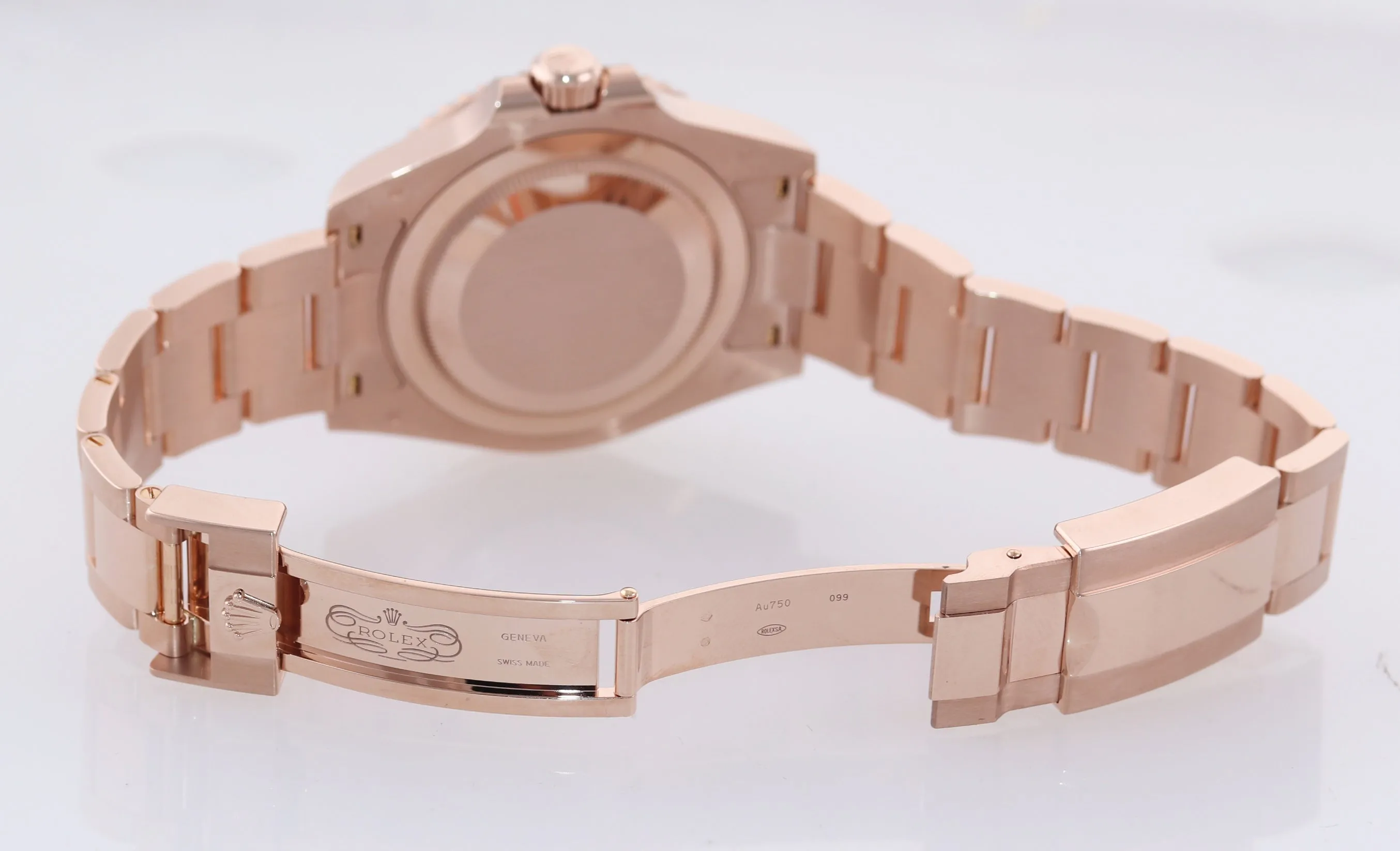 2020 PAPERS Rolex GMT Master Root Beer Ceramic Rose Gold 126715 Watch Box