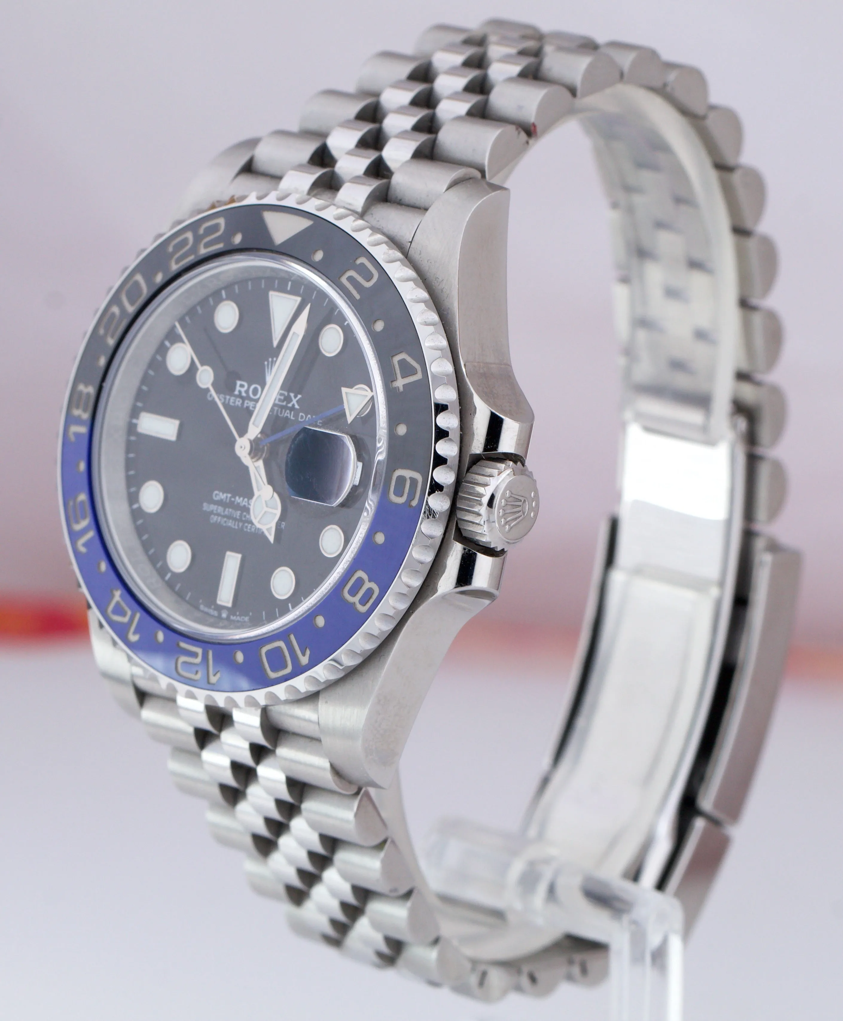 2020 UNPOLISHED Rolex GMT-Master II Batman Black Blue Ceramic 40mm 126710 BLNR