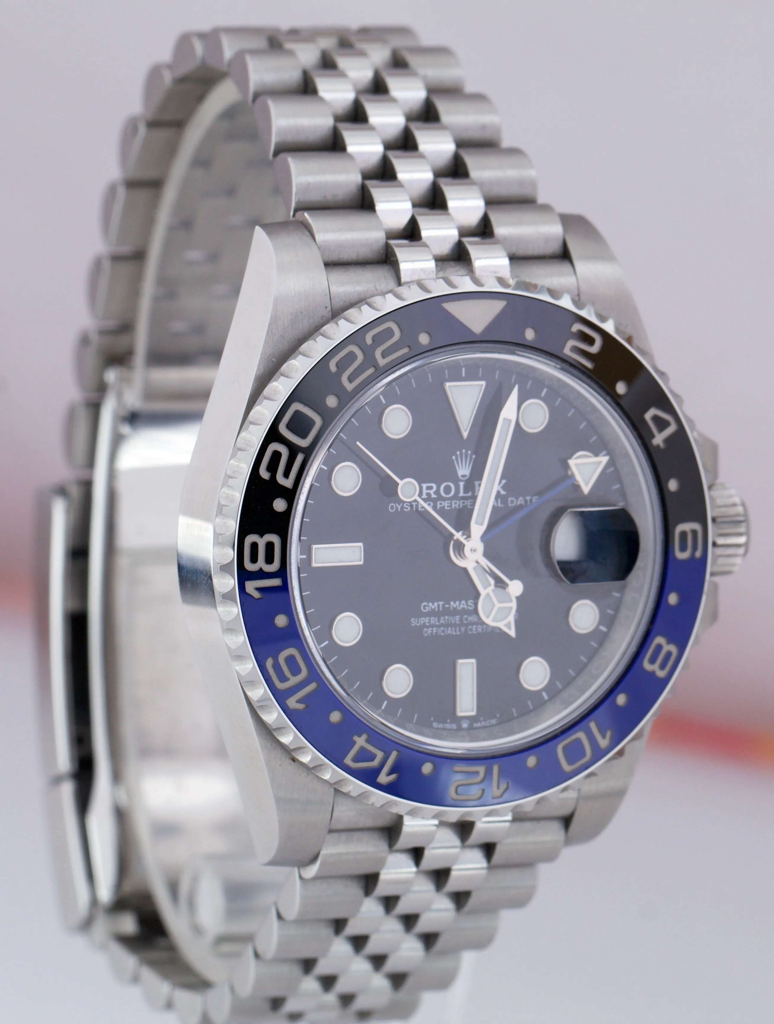 2020 UNPOLISHED Rolex GMT-Master II Batman Black Blue Ceramic 40mm 126710 BLNR