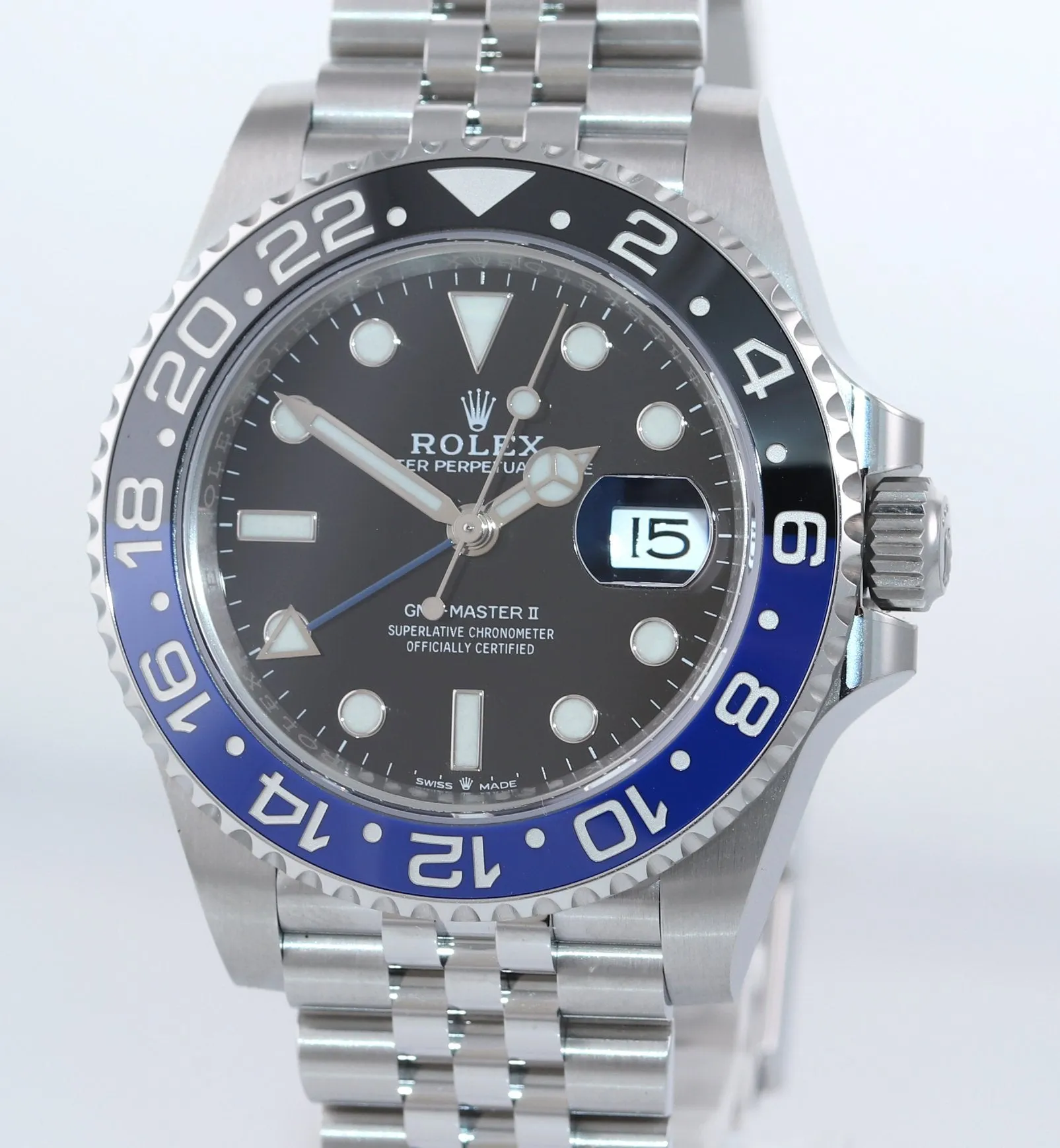 2021 PAPERS Rolex GMT Master Batman Blue Jubilee 126710 Watch Box