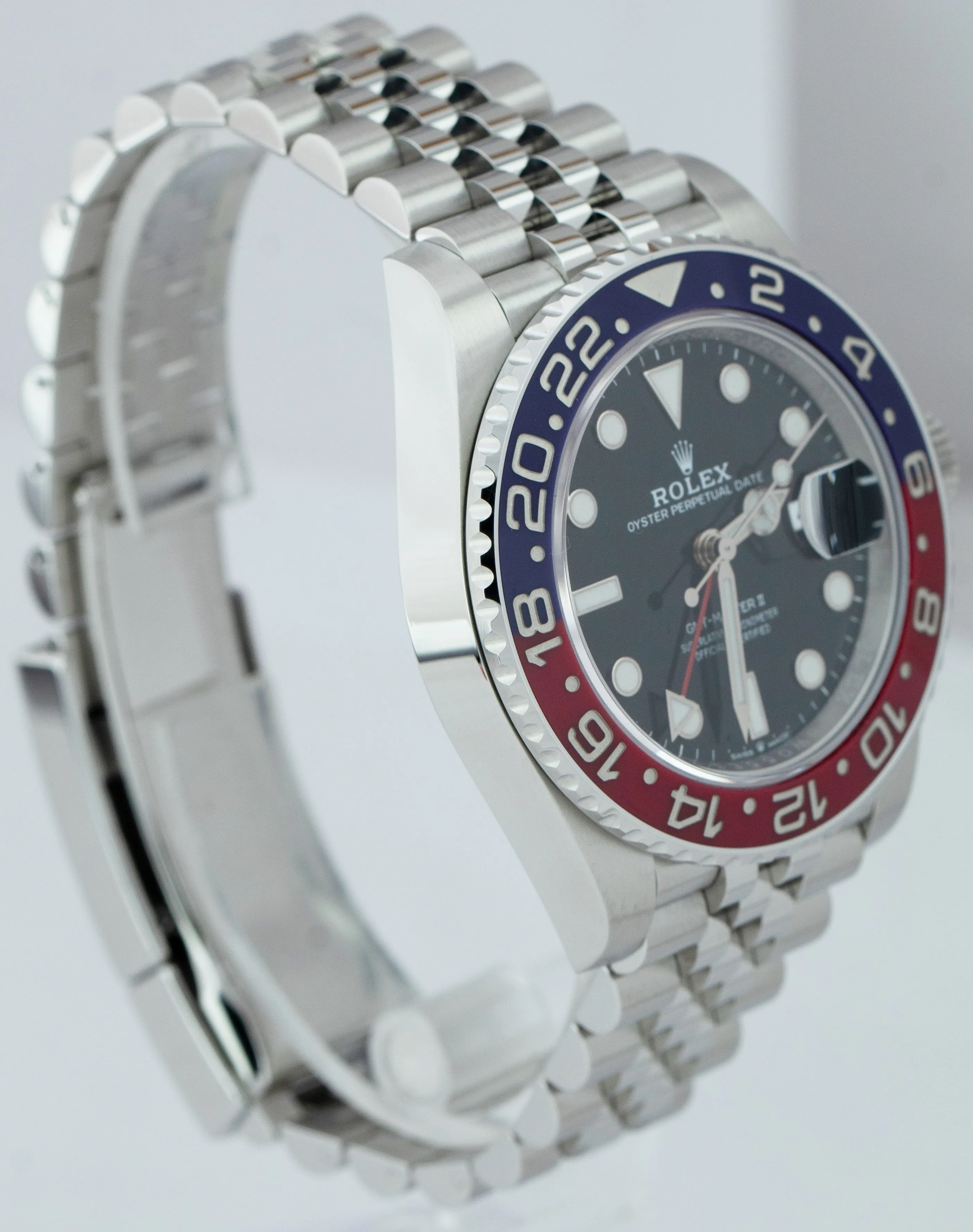 2021 Rolex GMT-Master II PEPSI Red / Blue Stainless 40mm Jubilee 126710 BLRO B P
