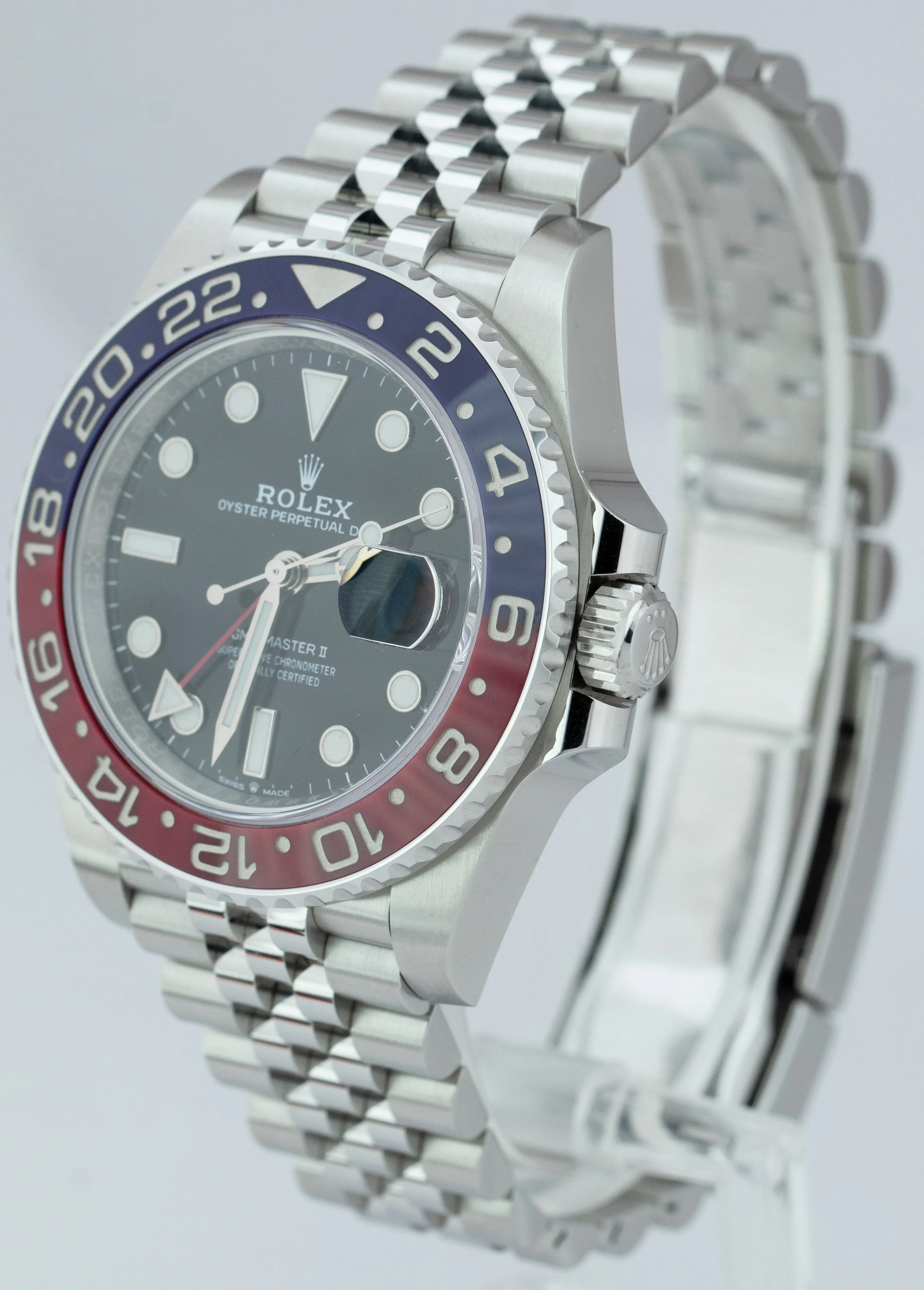 2021 Rolex GMT-Master II PEPSI Red / Blue Stainless 40mm Jubilee 126710 BLRO B P