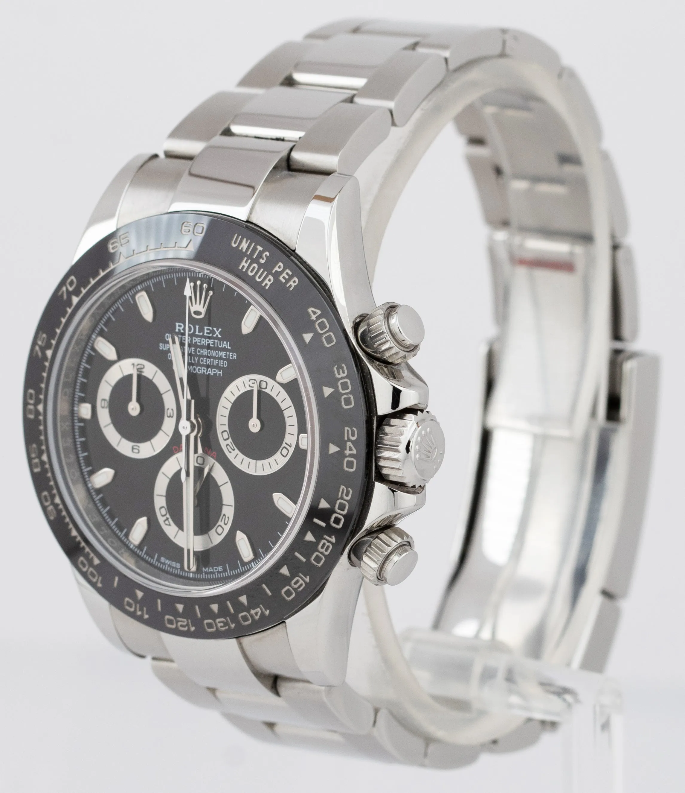 2022 MINT Rolex Daytona Cosmograph Black Ceramic Stainless Watch 116500 LN